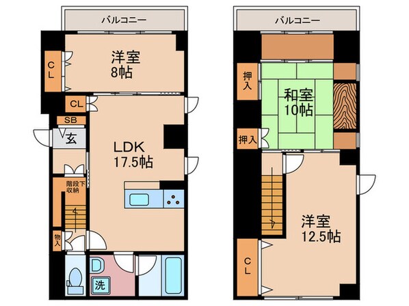 ルネ河原町の物件間取画像